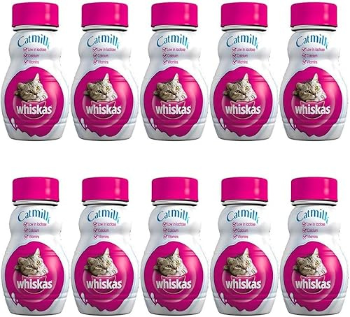 KRISP 6 x 200ml Cat Milk Drink Treat Calcium Protein Healthy Pet Food