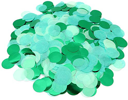 VCOSTORE 50g Konfetti Hochzeit Mehrfarbig, 6000 Stück Konfetti Papier Geburtstag Runde Confetti Streudeko Seidenpapier Partydeko für Versammlungen, Feste und Jubiläen