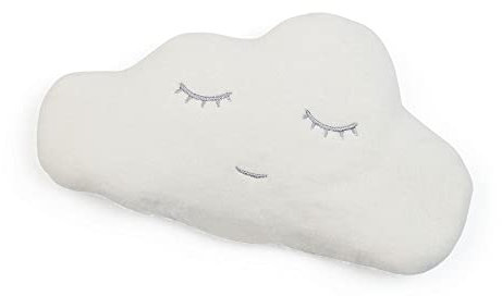 GRÜNSPECHT Cojín térmico de nube de semillas de uva para bebés y niños pequeños, para hinchazón y dolor abdominal, esponjoso, blanco (147-K1)