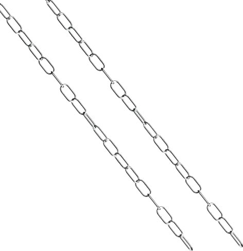 hannger Stainless Steel Chain, 2MM by 1.5M Small Strong Chain Link Chain, Light Weight Chainlink Utility Metal DIY Decorative Chain Key Chain Belt Chain Hanging Chain for Bird Feeder Planters Signs