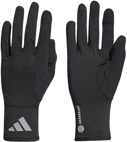 adidas AEROREADY Gloves Handschuhe, Black/Reflective Silver, M