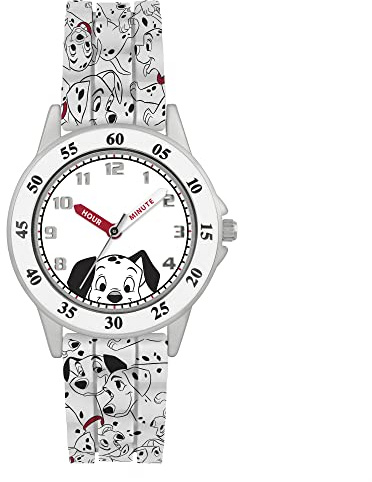 Disney 101 Dalmatiens Montre d'apprentissage de l'heure pour Enfant Motif Chiot DAL5001