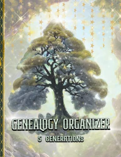 Genealogy Organizer Workbook: 5 Generations Ancestor Research and Details Pages