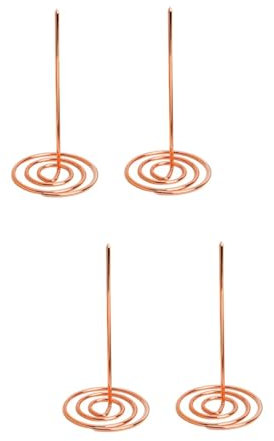 Ciieeo 4piezas Tenedor De Menú Metal Para Recibos Notas y Facturas Accesorio Multifuncional Para Restaurantes y Oficinas