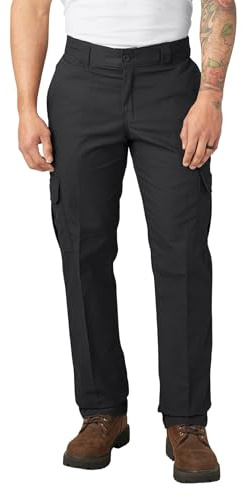 Dickies Slim Fit Cargo Pants. Black, 32 34