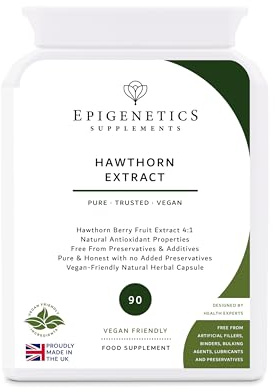 Hawthorn Extract | High Strength Hawthorn Berry 460mg | Nutrient Rich | 90 Vegan Capsules UK Made | 1 Capsule Daily (3 Month Supply)