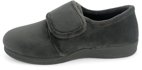 J. Ruiz calzados JR Zapatillas de Casa mujer invierno (Gris, Sistema tallas calzado EU, Adulto, Mujer, Números, mediano, 36)