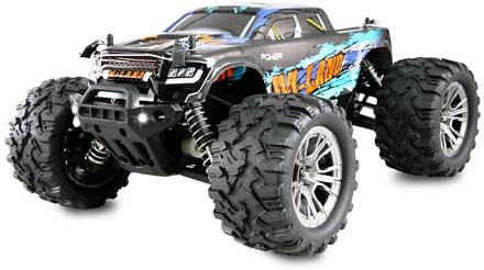 M-Land Monstertruck, RC ferngesteuert, 48km/h 4WD 1:16 RTR blau inkl. Fernsteuerung, Akku, Ladekabel