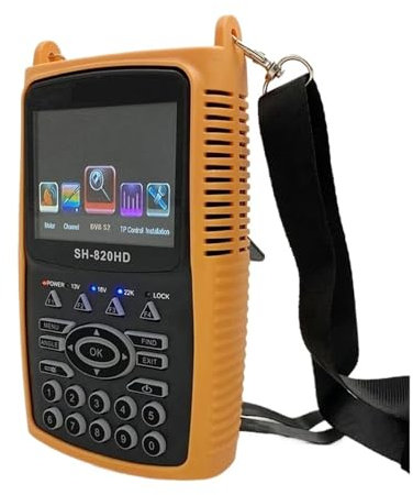 Receptor de satélite Medidor De Buscador De Satélite Satfinder SH-820HD Combinado De 3,5 Pulgadas Medidor De Señal Digital HD DVB-S/S2/T/T2/C/CCTV para Antenas de Sistemas de Recepción Remota(S2 T2)