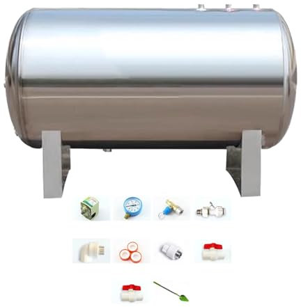 XUHONGYA Depósito de presión de Agua de Pozo con Sistema de sobrepresión Inteligente automático, Entrada de 3/4 de Pulgada. Kit de depósito de presión de Pozo for el Suministro de Agua(42gal/160L)