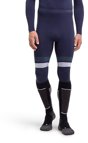 FALKE Men's Maximum Warm Trend 3/4 M Ti Functional Yarn Quick Dry Base Layer Bottom 1 Piece, Blue Space 6116-O, S