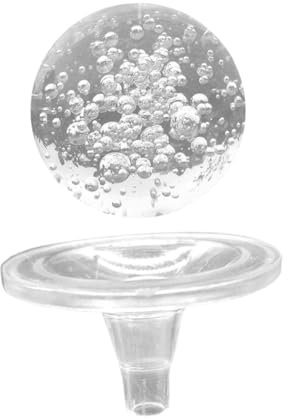 UKCOCO Crystal Ball Fountain Ornament with Stand Holder for Tabletop Fountains, Made of Crystal and Plastic, Stylish Decoration for Home Use, Designed for Elegant Indoor Water Features