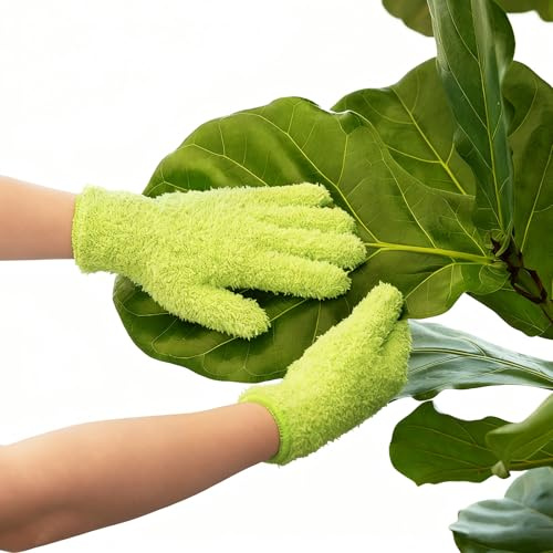 Bamworld Guanti in Microfibra per Spolverare le Piante e Cura del Giardino