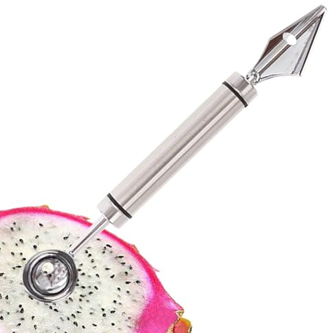 Woalopted Watermelon Baller Scoop,Doppia Testa in Acciaio Inossidabile per