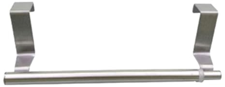 SEWACC Adjustable Stainless Steel Hand Towel Rod Retractable No-Drill Towel Holder for Bathroom and Kitchen Wall-Mounted Space-Saving Organizer Silver 1pcs