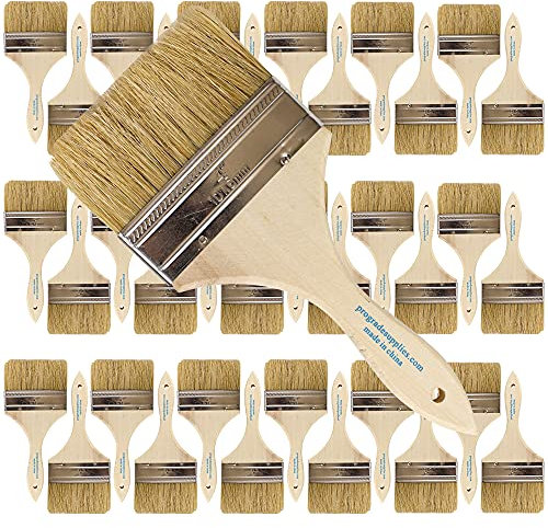 Pro Grade 4 Chip Brushes, Disposable Paint Brushes, for Sealers, 36 Pack
