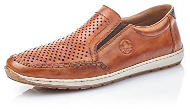 Rieker Homme Chaussons et Mocassins 08868, Monsieur Chaussures à Enfiler,Slip on,Demi-Soulier,Chaussure de Loisir,Peanut,40 EU / 6,5 UK