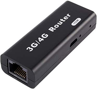 Módem WiFi 3G / 4G 150Mbps RJ45 USB Tarjeta de Red Router Wireless Pocket WiFi Hotspot - 20 usuarios para iOS, Linux, Android