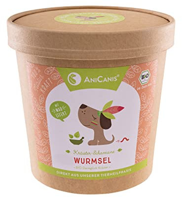 AniCanis Bio Kräutermix WURMSEL für Hunde - Kräuter getrocknet - Darm & Darmschleimhaut - Futterzusatz Barf-Kräuter vom Tierheilpraktiker - 100g