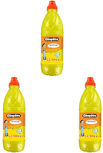 Cléopâtre - PGBB1-8 - Peinture Gouache Néfertari Baby - Jaune primaire - Flacon 1 L (Lot de 3)
