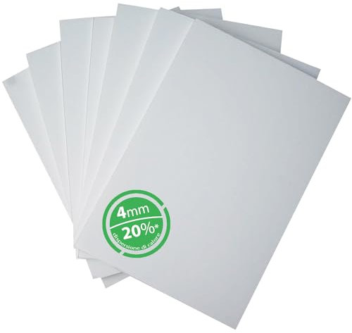 Pannelli Fonoassorbenti Bianchi 10 mq - Pannelli Isolanti Termici per Interni, Pareti e Soffitto con Spessore 4mm - Pannelli di Polistirolo 80x125 Ideali come Antimuffa per Muri Interni (Senza Colla)