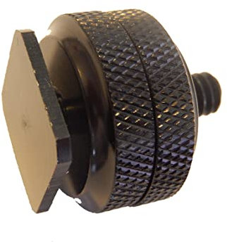 vhbw Vis pour trépied 1/4 avec Rail pour Sabot de Flash Compatible avec Olympus Appareil Photo Reflex DSLR, 2,5 mm Noir, métal