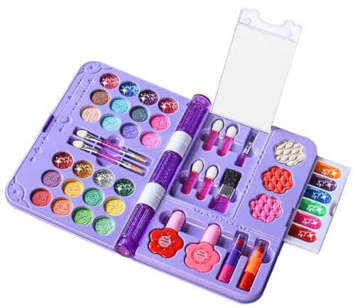 Kit Trucco Per Bambine | Giocattolo Cosmetico Educativo e Lavabile,Set Di Bellezza Da Principessa,Per Bambini E Adolescenti Compleanno Festa In Costume Recite Scolastiche Spettacoli Teatrali