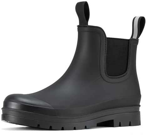 YOLIS Ankle Wellies Women Wellington Boots Waterproof Short Wellies | PVC Rubber, Lightweight Anti-Slip Chelsea Booties, Outdoor Rain Garden Activities