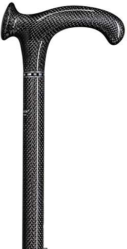 Stock Fachmann Gehstock Exclusiv Carbon Relax Größe 7-Fach Höhenverstellbar Von 85cm Bis 100cm Farbe Schwarz Belastbar Bis 110kg