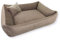 4L Textil Molly Hundebett große Hunde Cord Hundekorb große Hunde Hundekissen Hundekörbchen Cord Hundesofa waschbar Braun (120x100 cm, Braun)