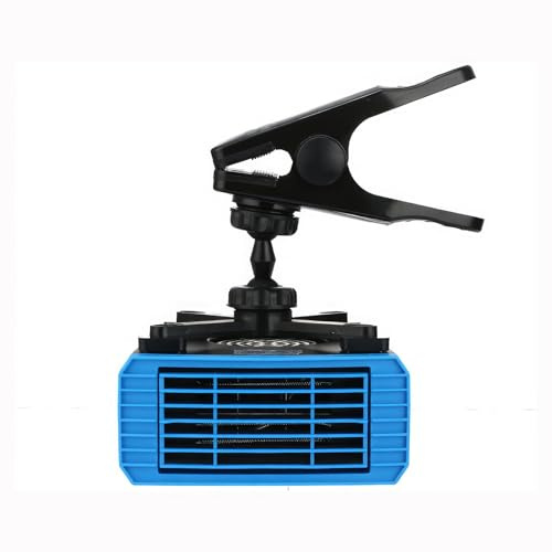 TOTMOX Calentador de coche 12V 150W, Calefactor Coche viento cálido y frío, giratorio 360°,descongelador de parabrisas,Calefactor Coche Mechero de Ventilador de Calefacción/Refrigeración