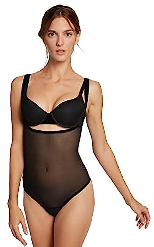 Wolford Womens Tulle Forming String Bodysuits, Black, 044 US