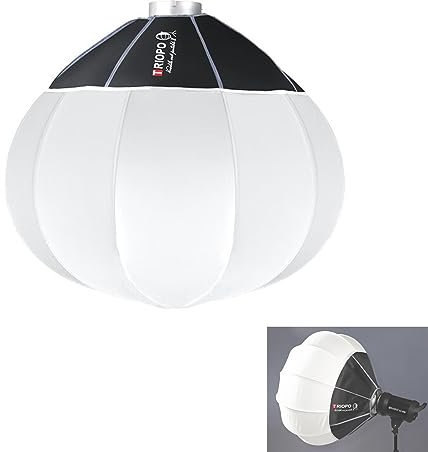 TRIOPO KQ85 33.4in/85cm Linterna Softbox Montaje Bowens Softbox Modificador de luz suave para Aputure 300D Mark II 120D Godox SL-60W VL150 SL150WII FV150 AD200PRO AD300 AD400PRO AD600 VL300 VL200 UL15