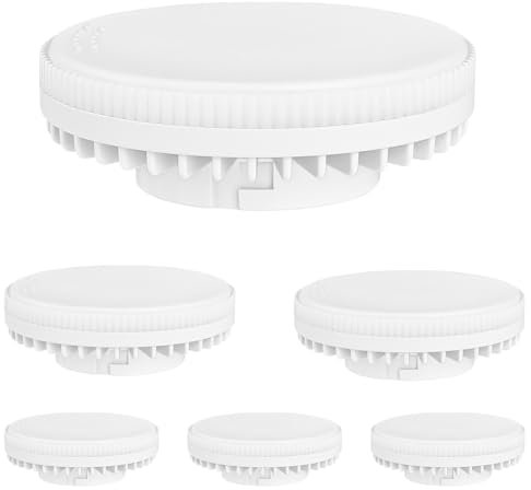 KYOTECH LED GX53 Leuchtmittel Warmweiß 3000K 6er Set 6W 550LM Ersatz 60W GX53 Halogenlampen 120 Grad Abstrahlung GX 53 LED Glühlampe,Einbaustrahler GX53 für Schrankleuchten
