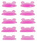 Lomansa Wimpernlifting Pads, Lash Lifting pads, Super Klebrig, kein Kleber auf der Rückseite der Pads Erforderlich, Geeignet für den Friseursalon (Rosa)