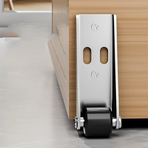 EpheyFIF Rueda de puerta, ruedas giratorias, ruedas móviles telescópicas, polea de carga, rueda de puerta giratoria para puerta de madera (0.8 pulgadas)