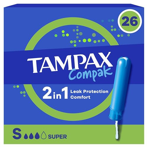 Tampax Compak Super Tampons Avec Applicateur x26