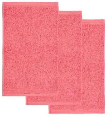 Möve Superwuschel Gästetuch 30 x 50 cm aus 100% Baumwolle, Coral 3er Set