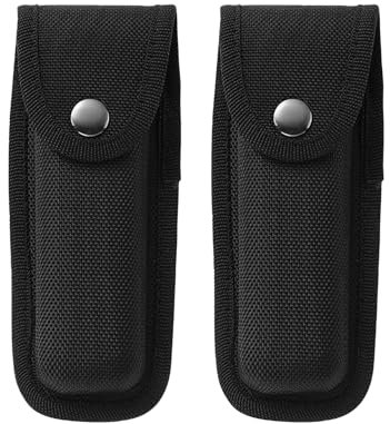 2 Pièces Étui à Couteau de Poche,Étui à Couteau en Nylon,Etui Cuir pour Lame Pliante Couteau pour Camping Randonnée en Plein Air
