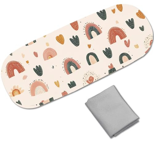 CREATCABIN Estuche Rígido Bohemio y Portátil de Cuero para Anteojos y Anteojos de Sol, Estuche Protector Tipo Concha con Paño de Limpieza para Mujer