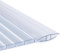 Floordirekt Hohlkammerplatte - Stegplatten Doppelstegplatten aus Polycarbonat - Hohlkammerplatten für Garten, Gewächshaus & Modellbau - 60,5 x 121 cm (Stärke: 16 mm, Transparent)