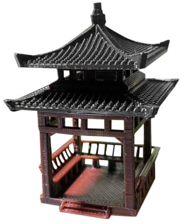 HANABASS Ornamento Da Giardino Forma Di Padiglione Per Acquari Decorazione Per Bonsai e Spazi Esterni Adatto Per Terrari e Ambienti Domestici Compatte