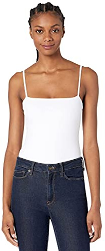 Susana Monaco String Bodysuit Square Neck Sugar MD