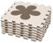 Spielmatte Puzzleteppich, 24-teilig, Schaumstoff Mit 6 Cartoon-Motiven, Schadstofffrei Eva, 30x30×1cm (Beige-24 Teile)