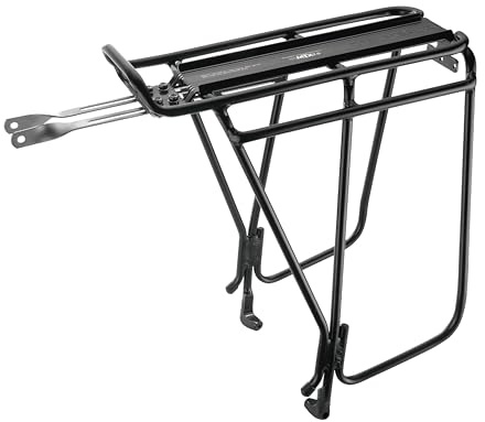 Topeak Super Tourist DX Rear Rack for 26 / 27.5 / 29 Wheel Bikes, Disc Brake Compatible, Black
