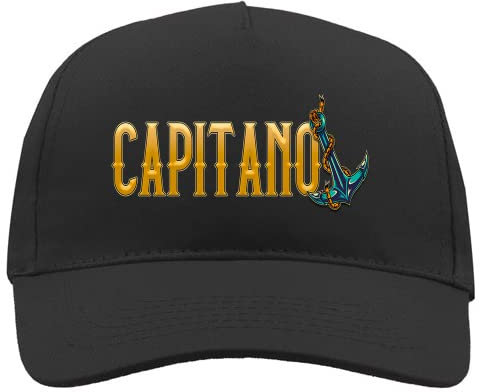 Generico Cappellino Capitano - Gadget Abbigliamento per Chi Va in Barca e Si Sente Un Vero Capitano