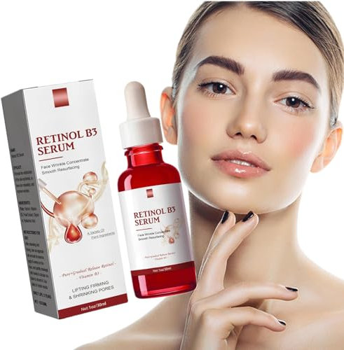 POLGDW Neues Retinol B3 Serum, Retinol Gesichts-Anti-Aging-Serum, Anti-Aging-Gesichtsserum, Feuchtigkeitsspendendes Serum gegen Falten und vorzeitige Sonnenschäden