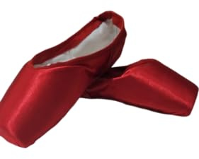Etoile Fouette 0501 Scarpe da Punta per Grishko Sport Ballo Punte Danza Classica Nastri Elastici Ballerina Relax Scarpette Saggio Allenamento Fitness Palestra (Rosso Suola M, 5)