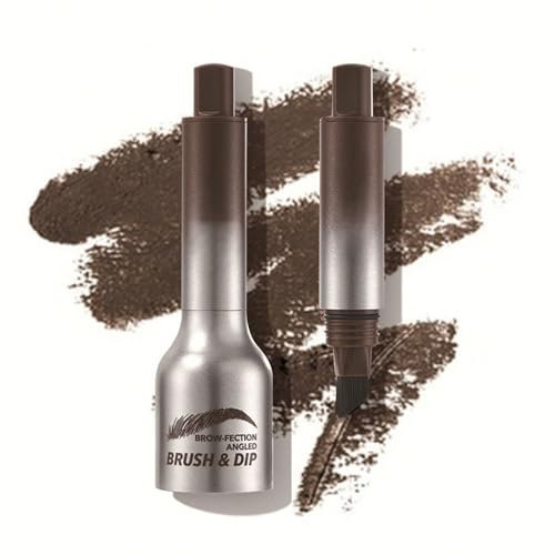 Lápiz de Cejas Microblading Pro - Maquillaje a Prueba de Manchas Larga Duración con Cepillo Angular Teardrop