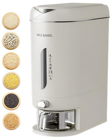 Whnbuij Müslischeimer - 10L/20L Feuchtigkeits -Beweis, Getreidespender Bin | Feuchtigkeitssicherer Getreidespender mit Knopfsteuerung, multifunktionales Reislagerglas, luftdicht